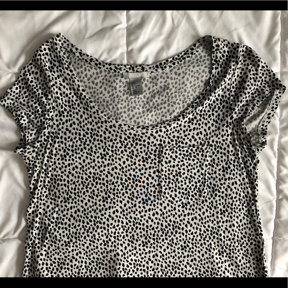 H&M Dalmatian Print Top
